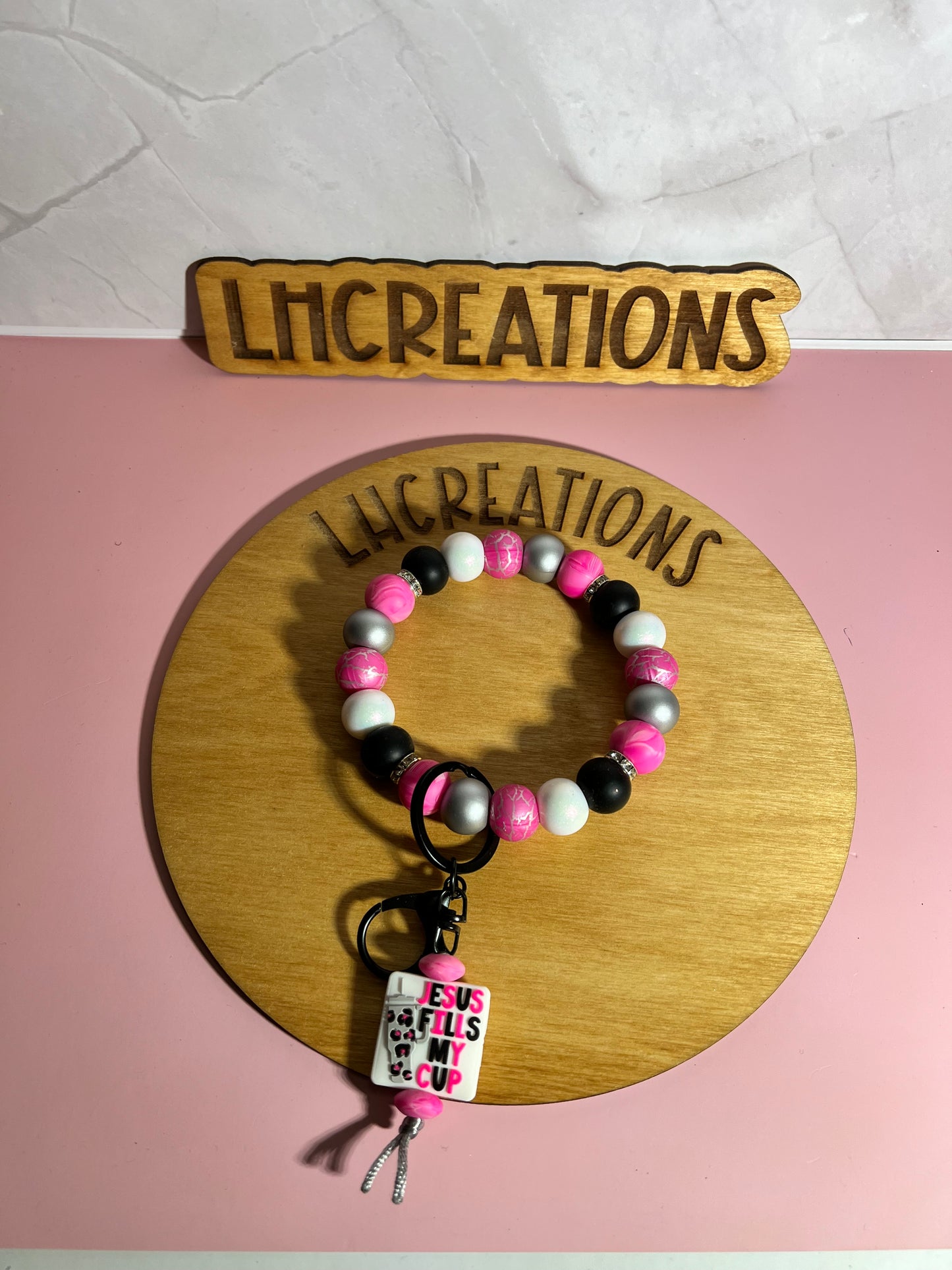 Jesus Fills My Cup Wristlet