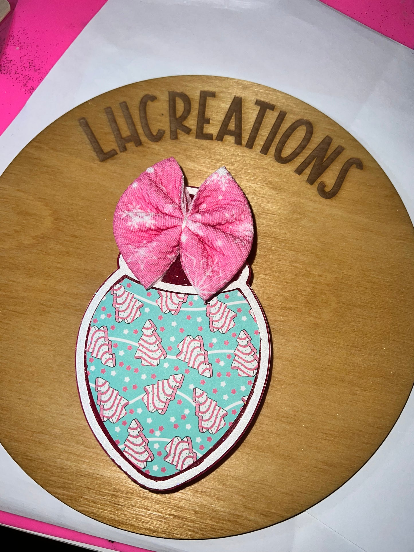 Pink Snack Cake Ornament