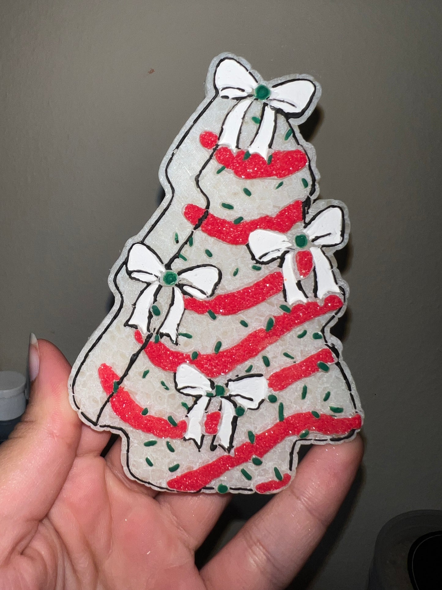 Christmas Tree Cake Freshie