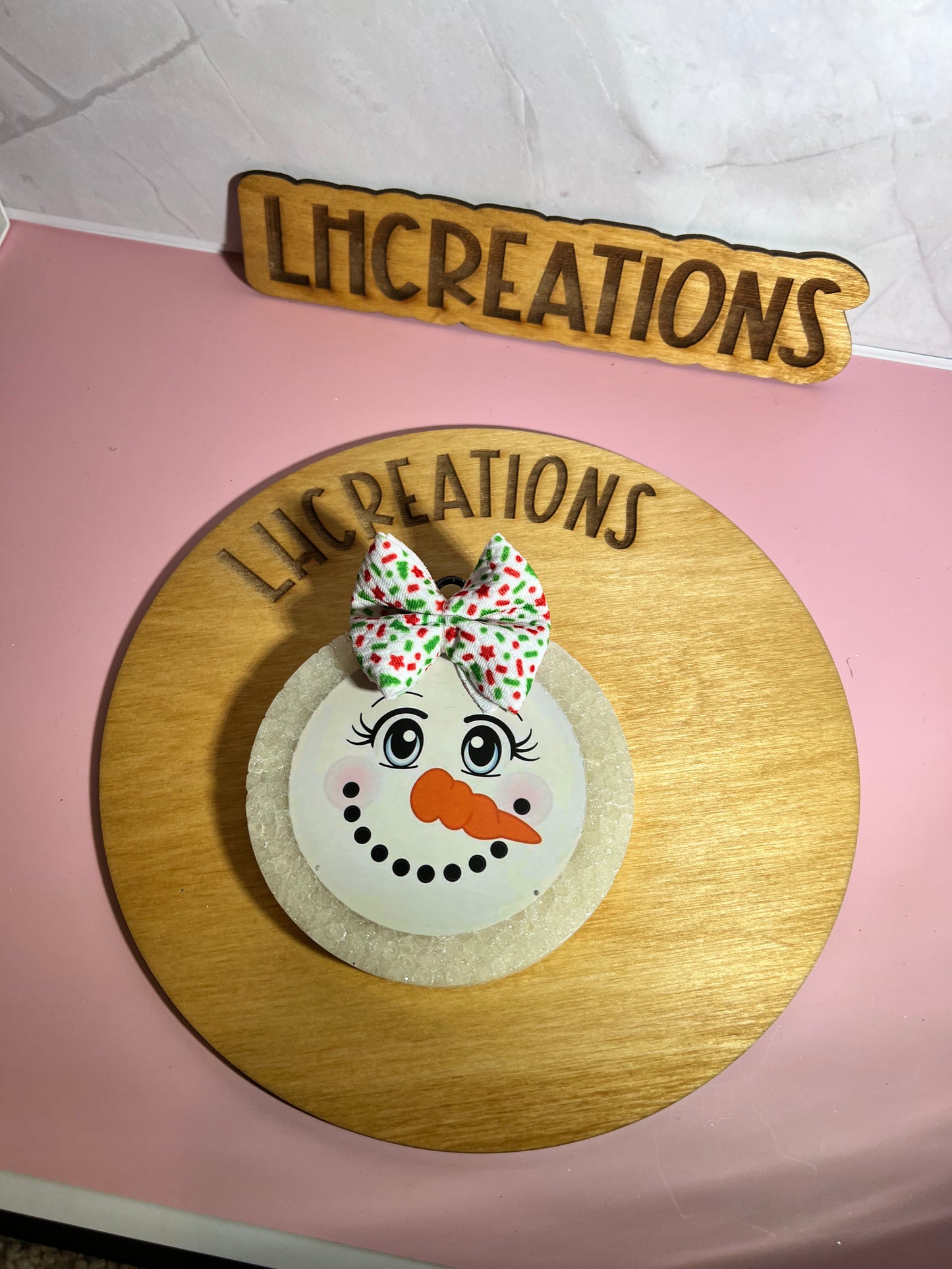 Snowman Cardstock Freshie