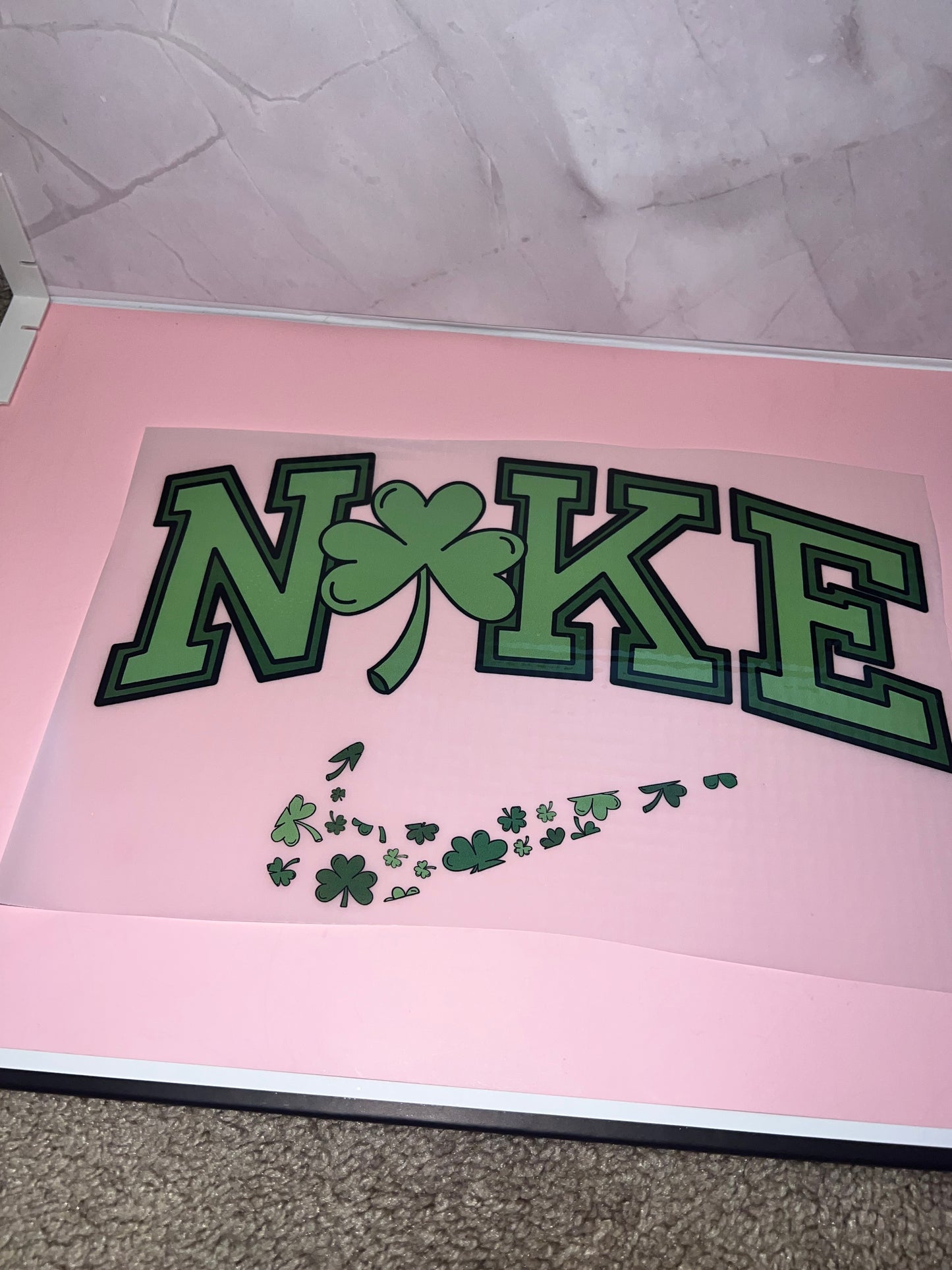 St. Patrick's Nike transfer
