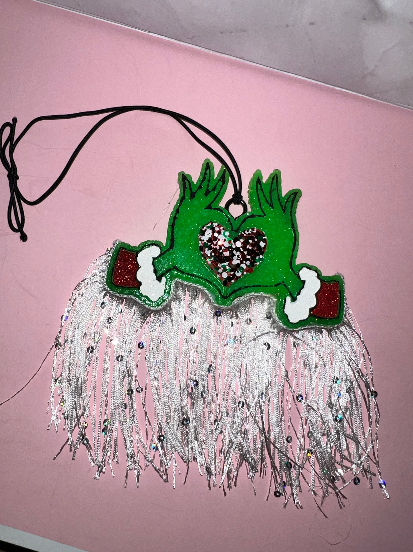 Green Guy Heart Freshie