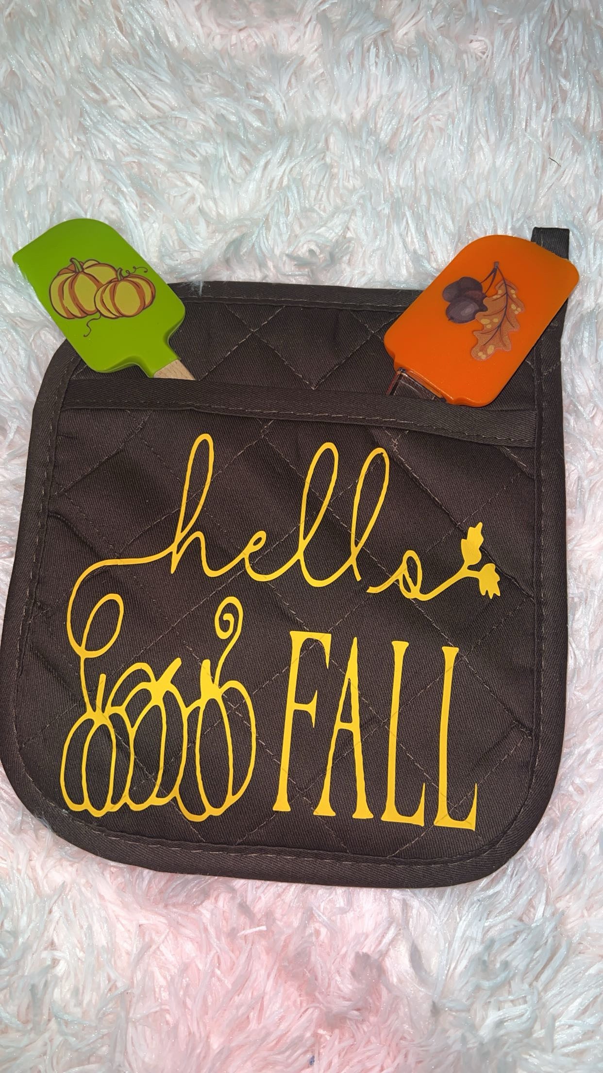 Hello Fall Potholder Set