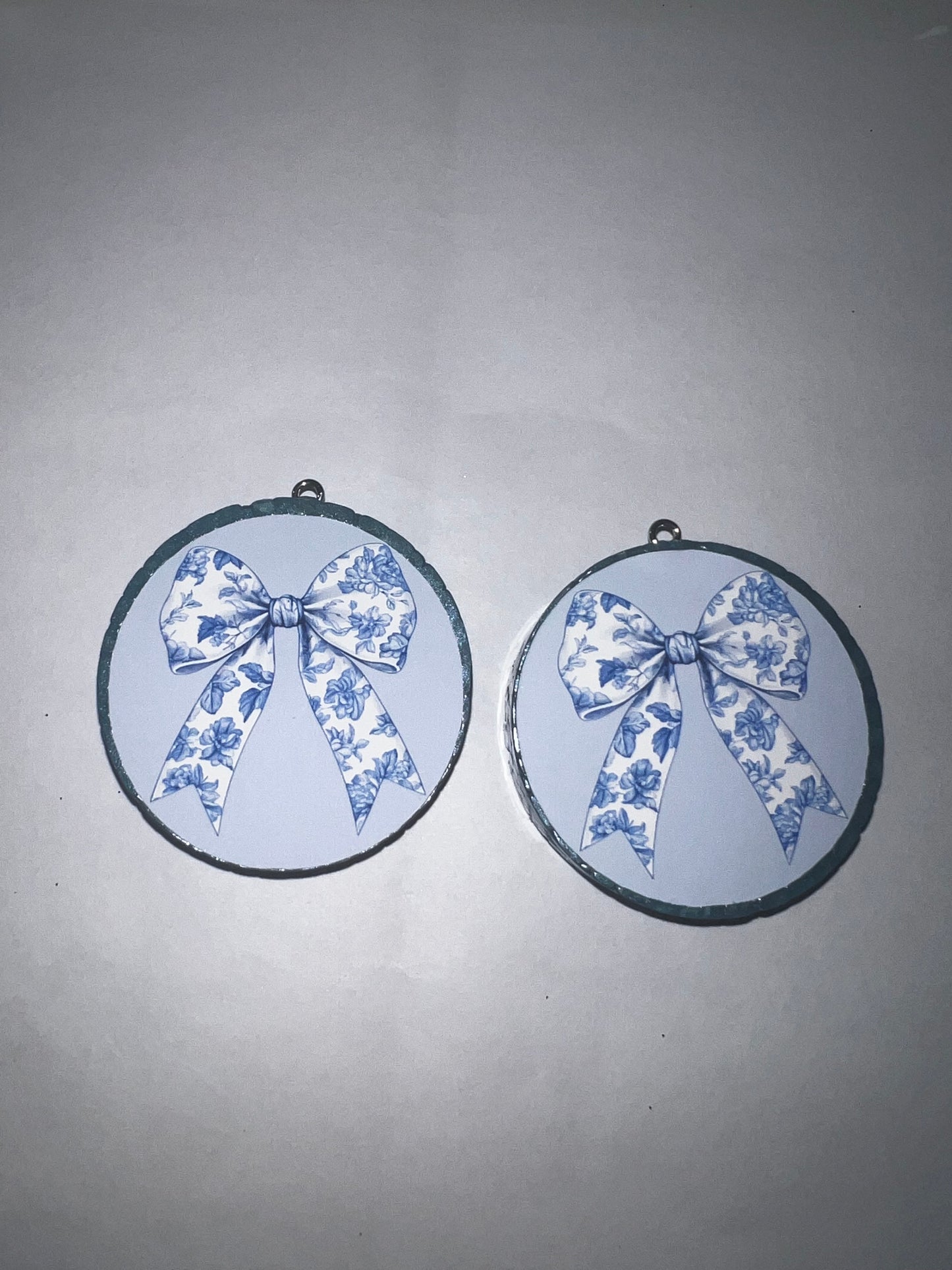 Blue Bow Vent Clips
