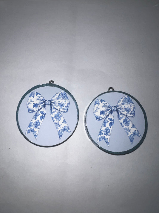 Blue Bow Vent Clips