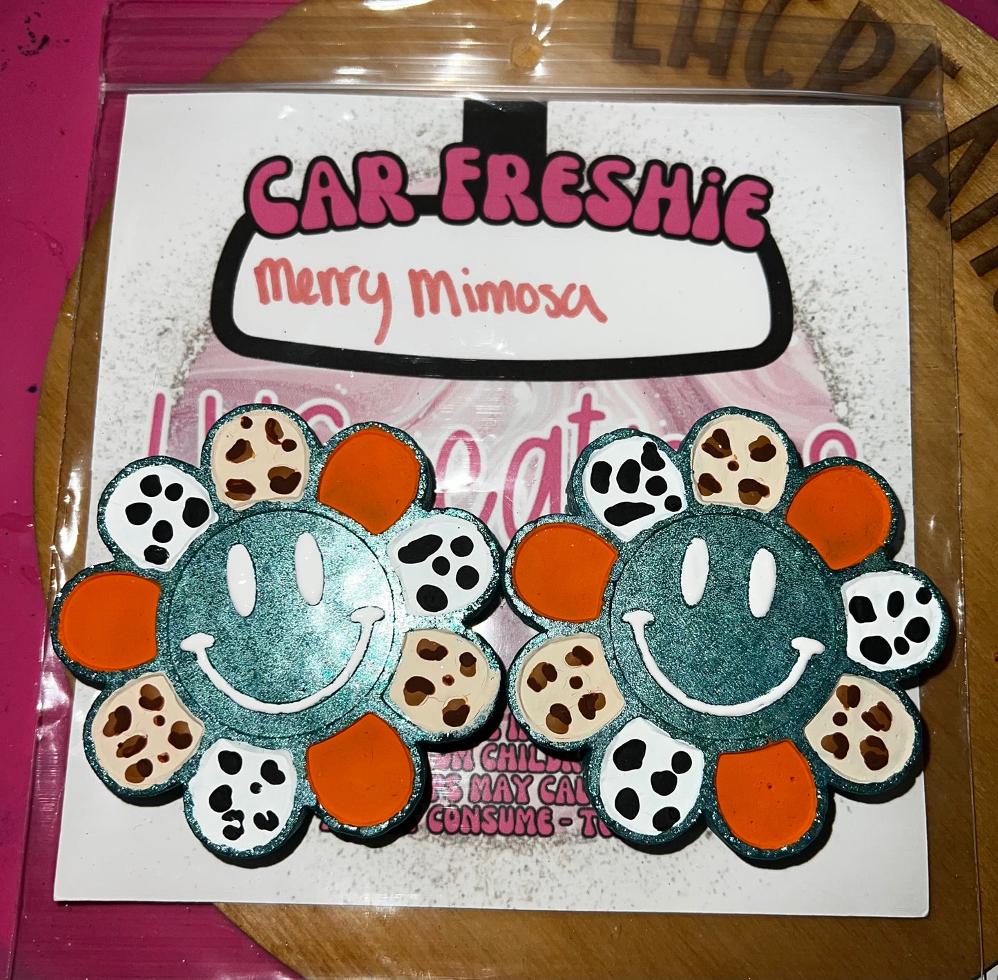 Animal print flower vents