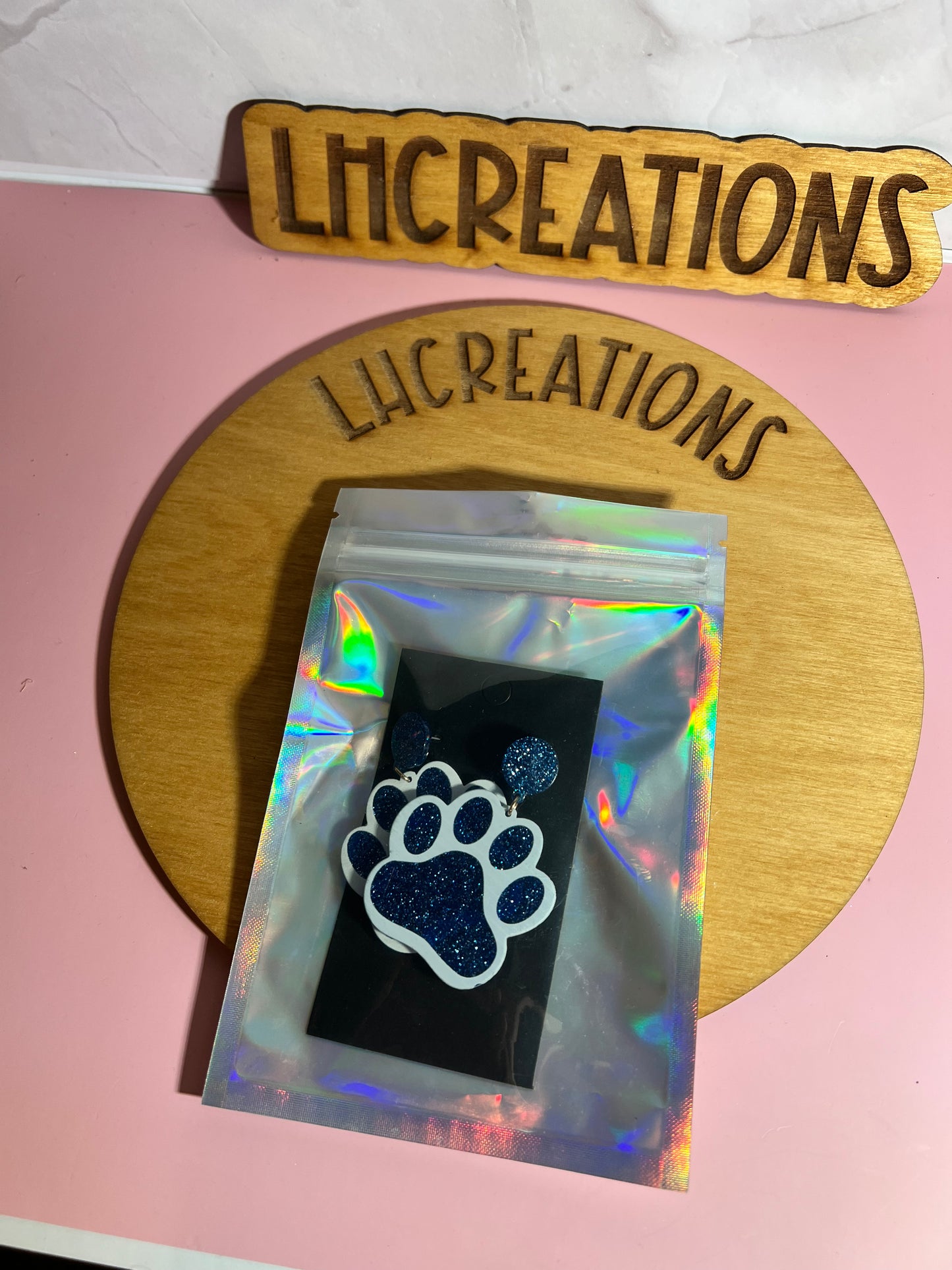 Paw print earrings