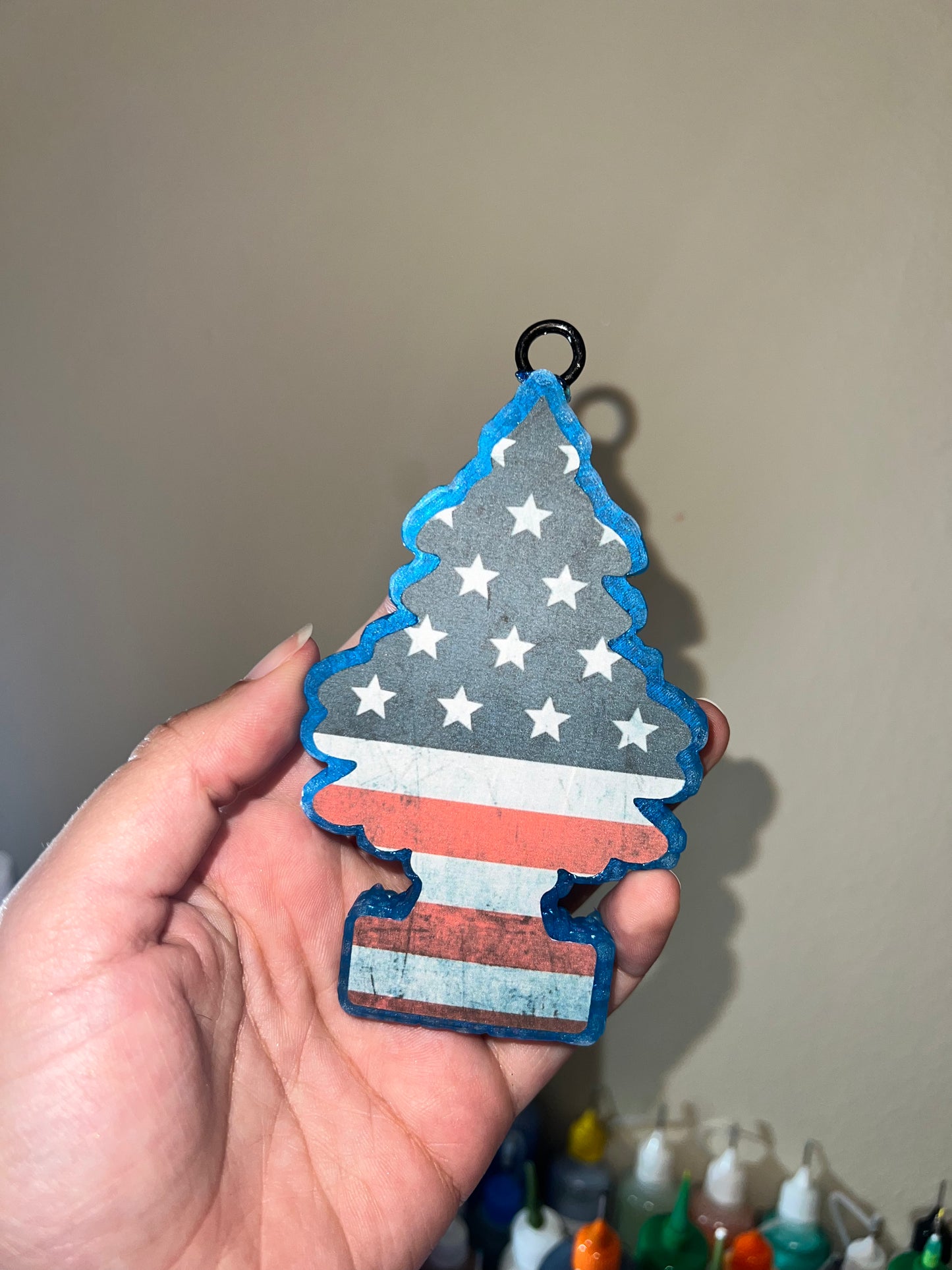 American flag tree