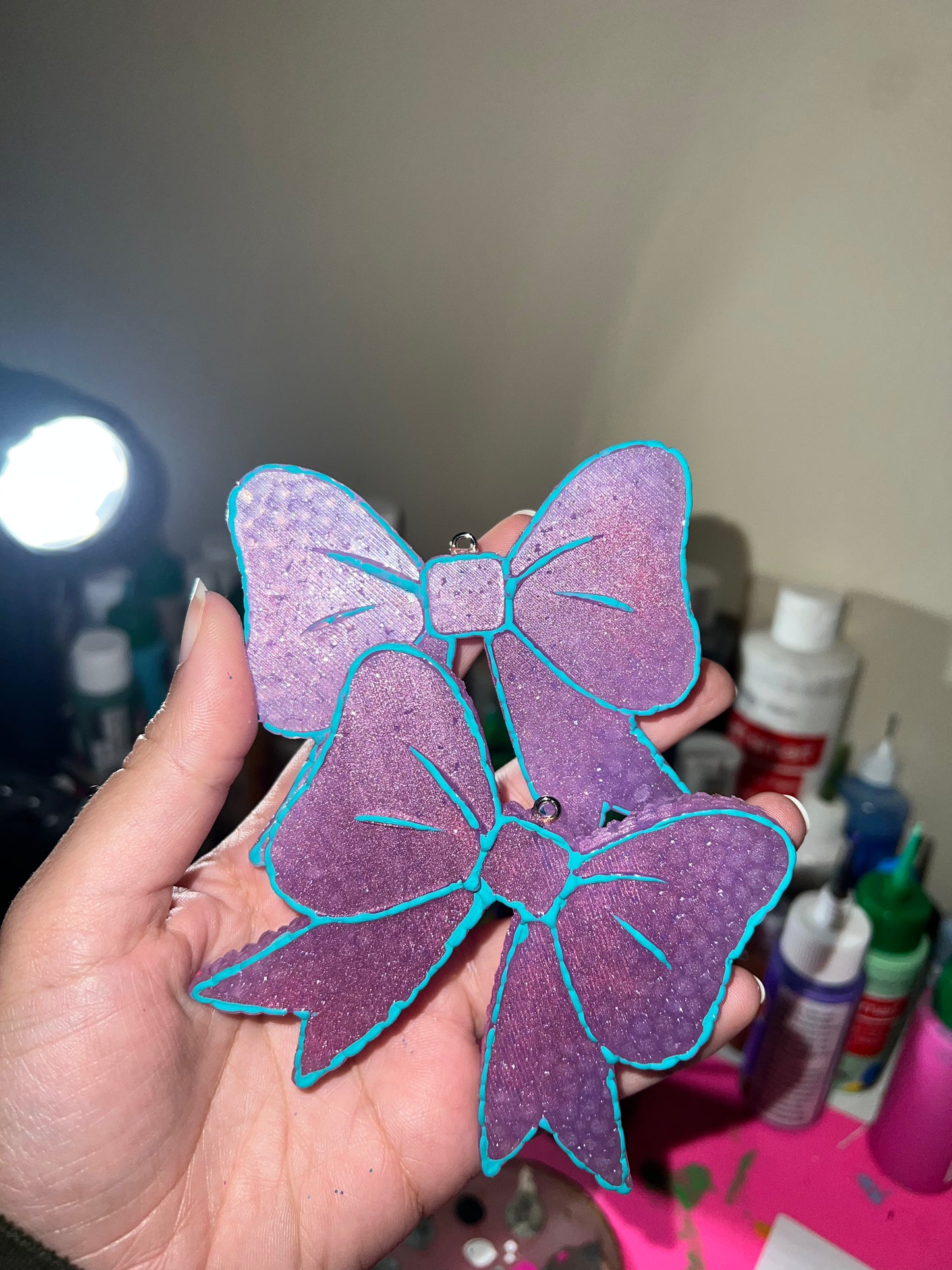 Purple bow vents