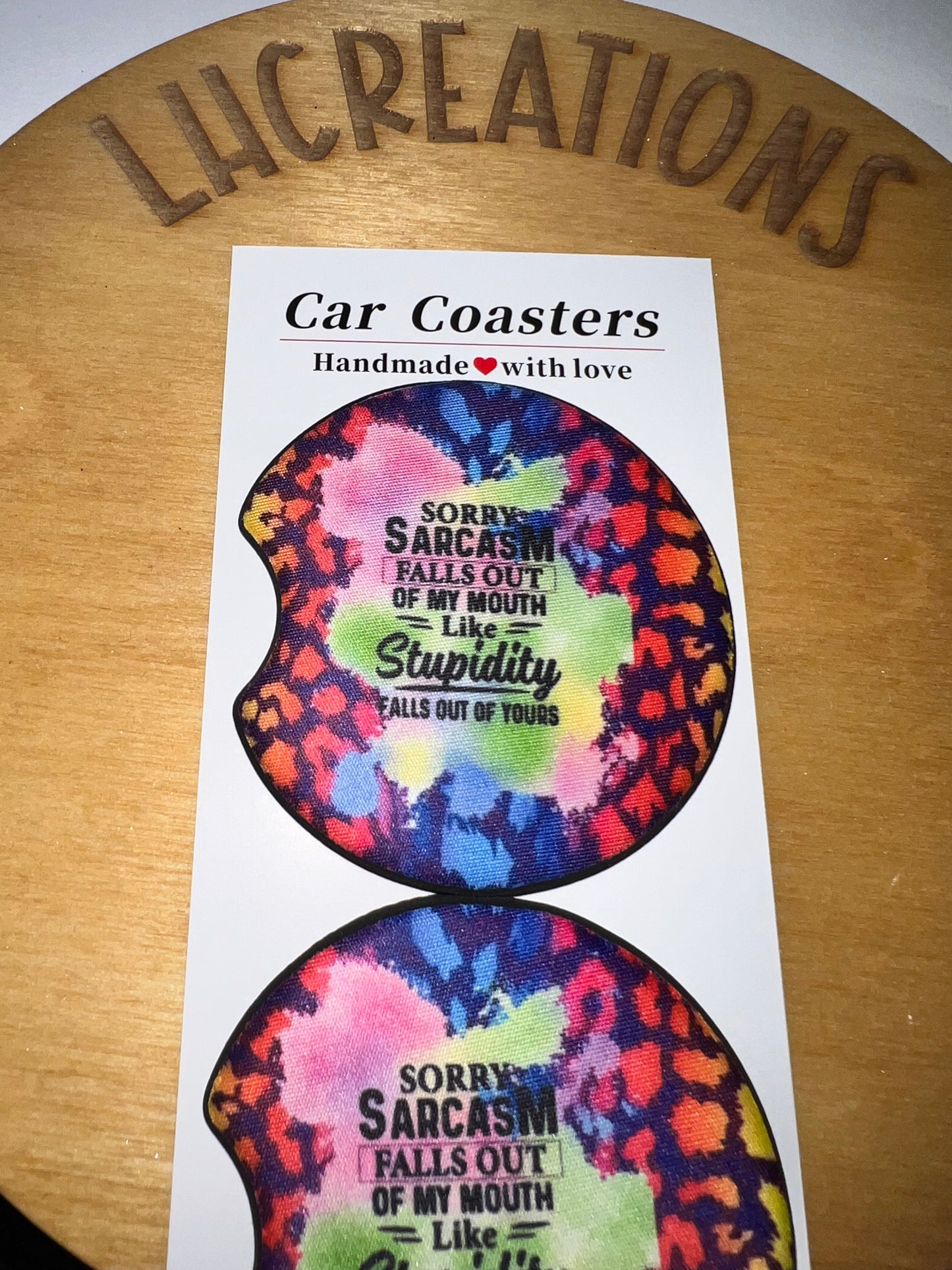Sarcasm Car Coaster