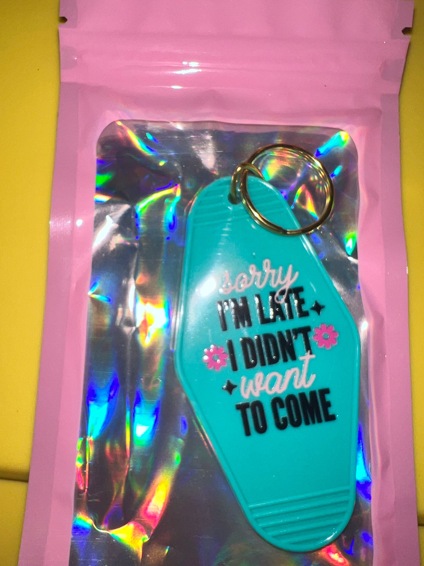 Sorry I’m late, I didn’t want to come