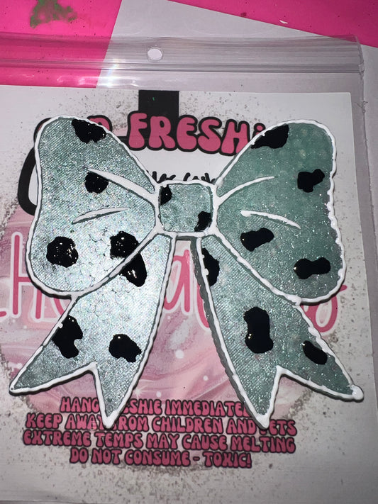 Cow Print Bow
