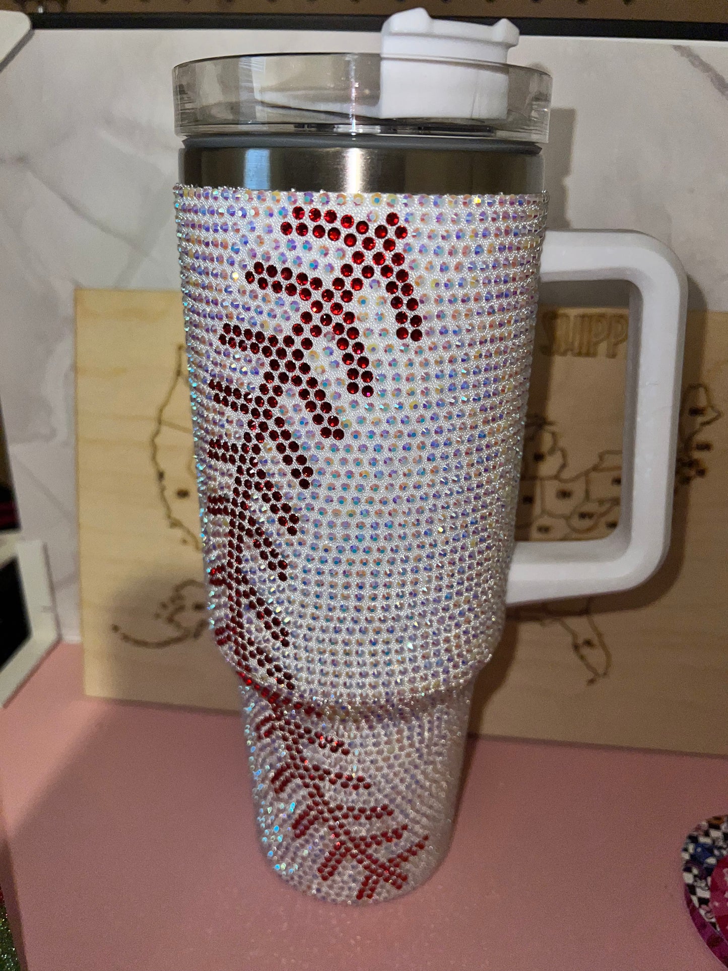 40oz Baseball Stainless Steel Tumbler