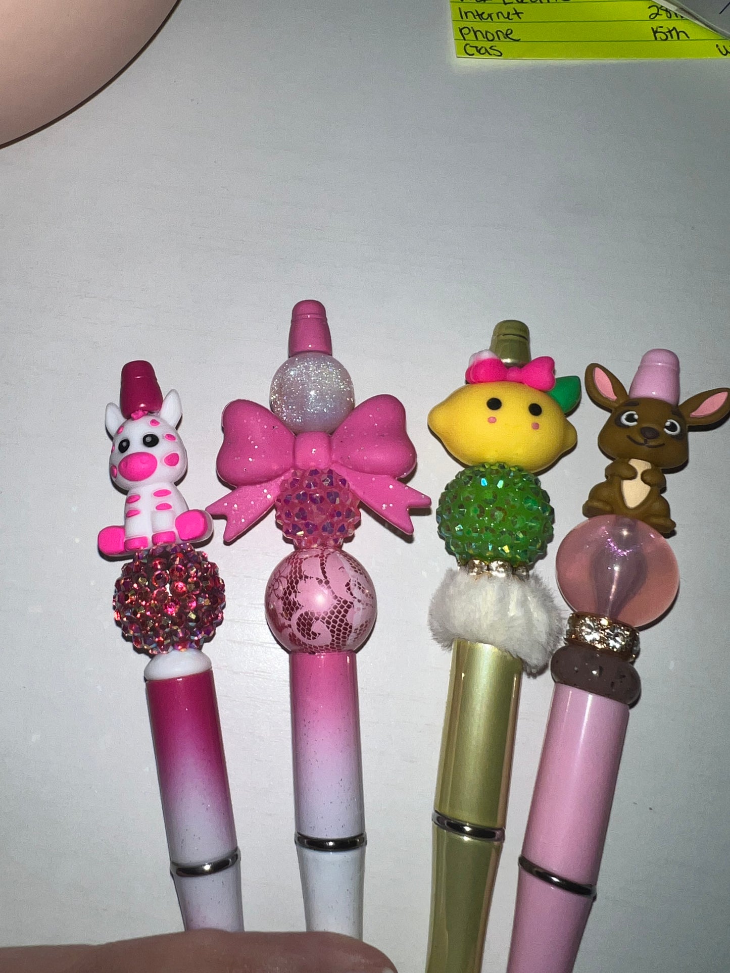 Beaded pens