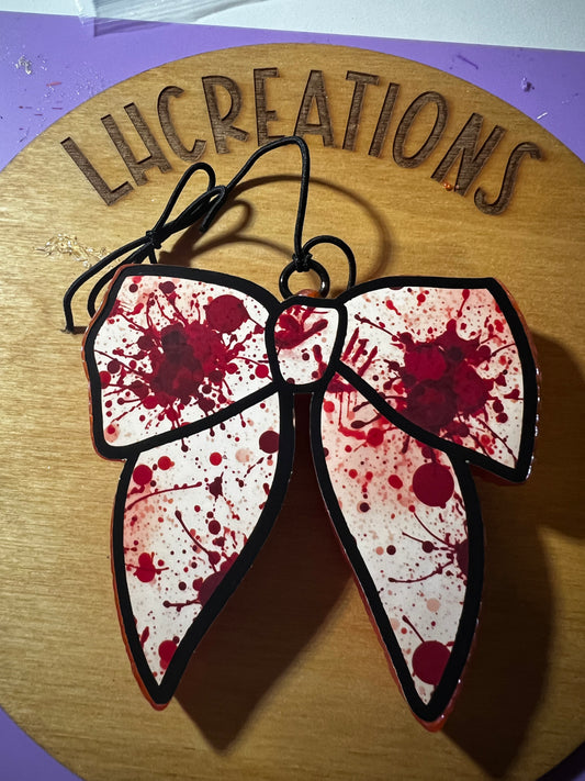 Blood splatter bow
