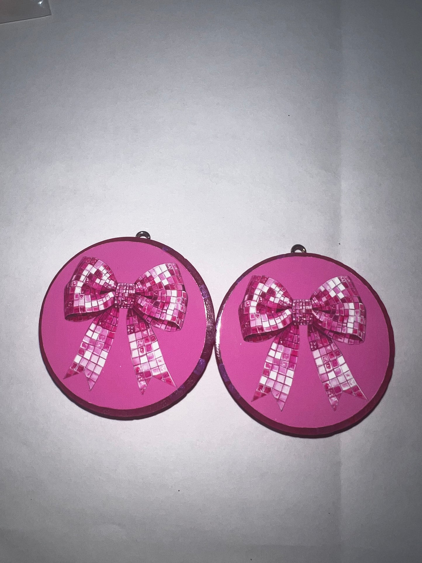 Pink Bow Vent Clips