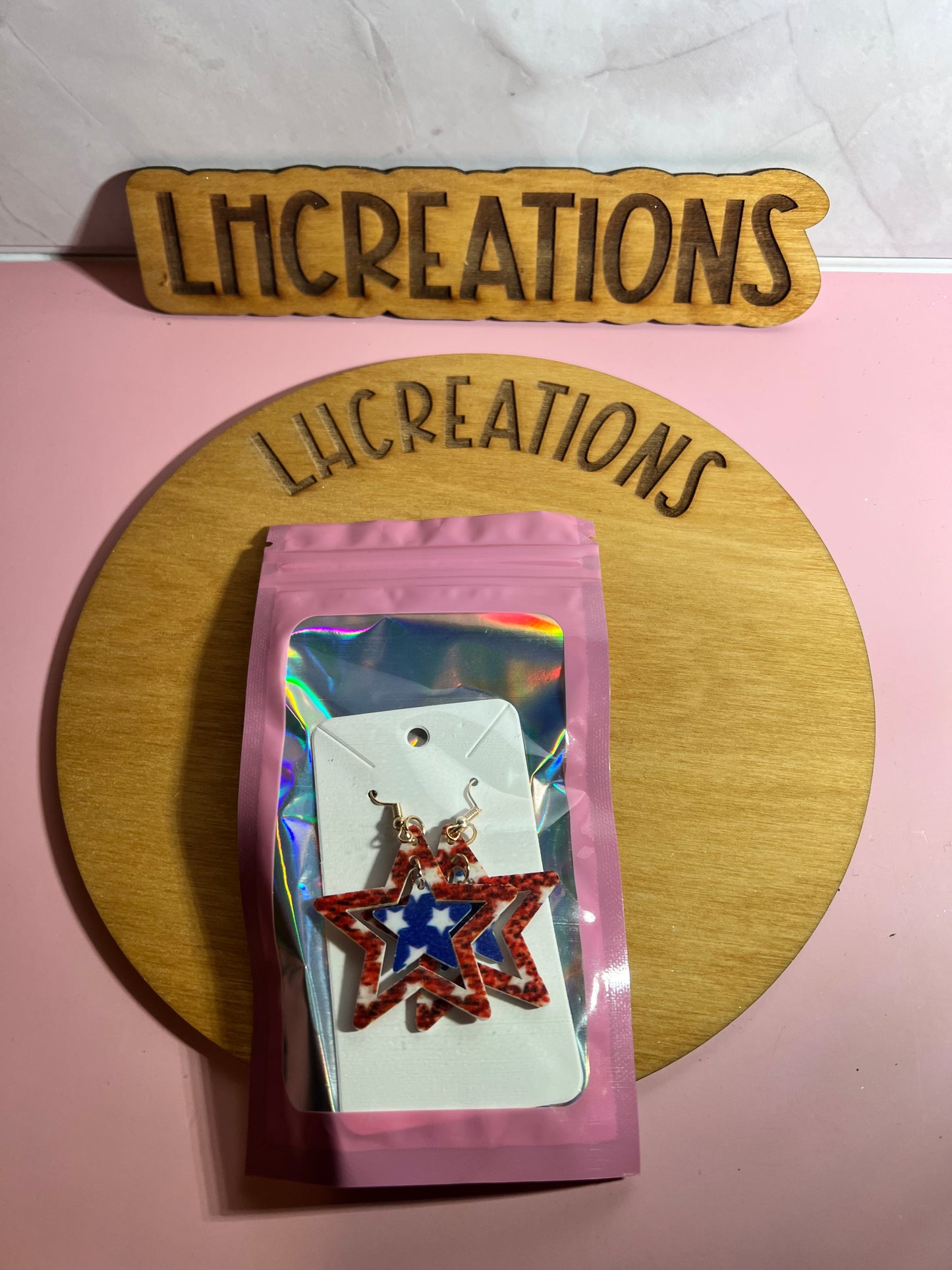 Patriotic Star Earrings
