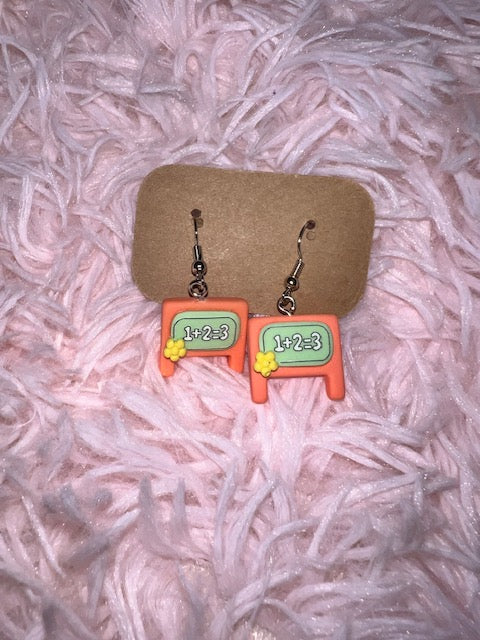 Teacher Math Earrings