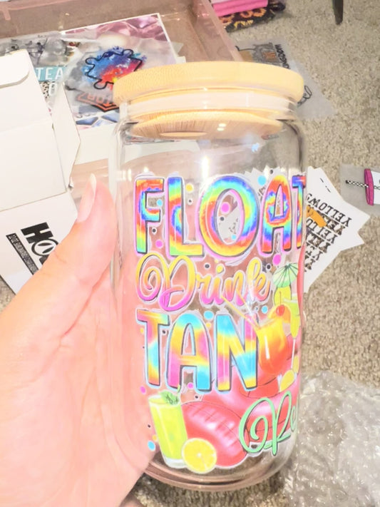 Float Drink Tan Repeat Libby Glass